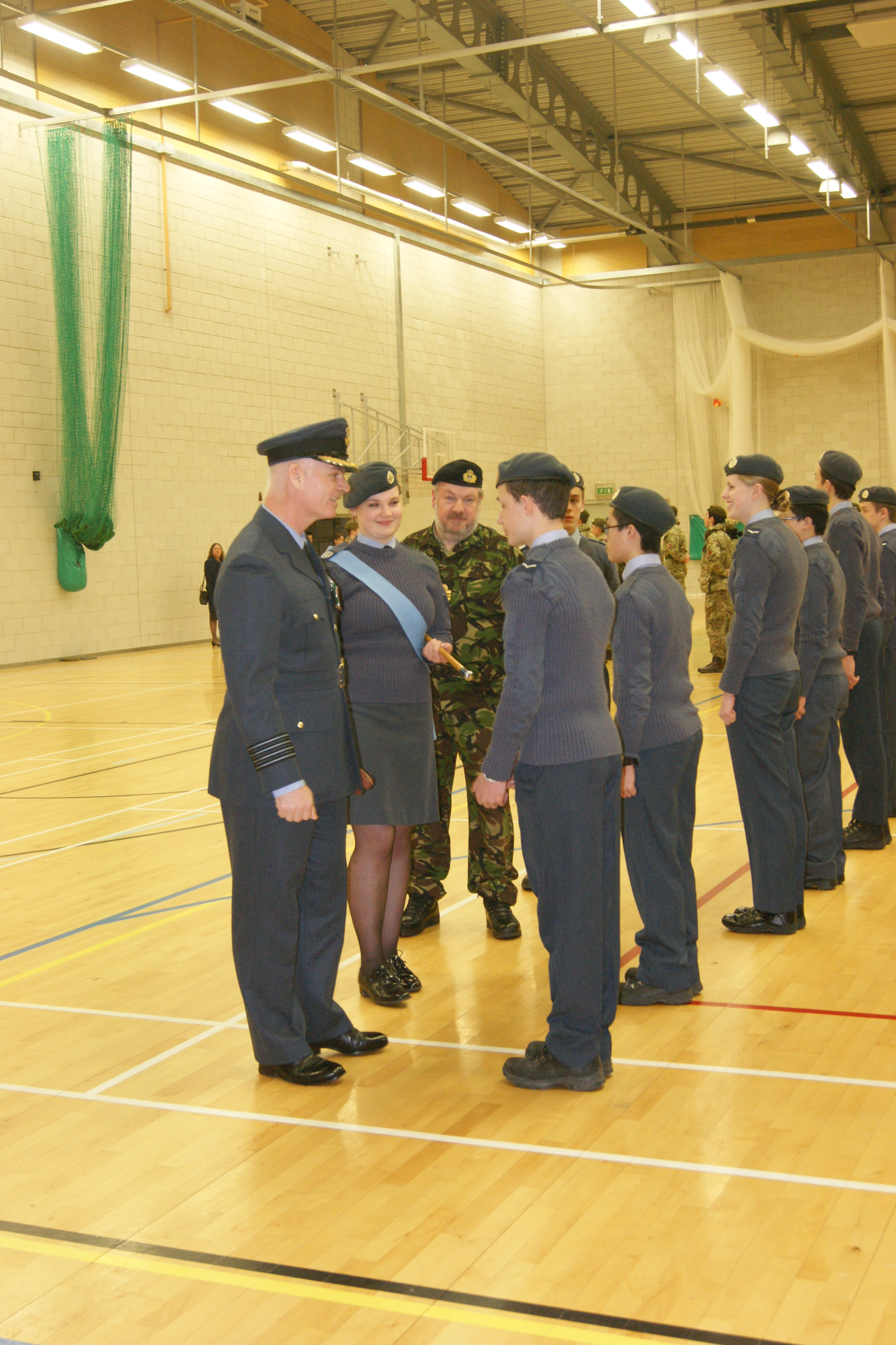 CCF Biennial Inspection with Group Captain Stirrat, 21st March 2016